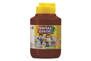 TEMPERA GUACHE ACRILEX PT 250ML MARROM
