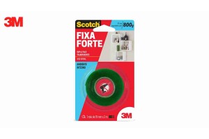 FITA DUPLA FACE SCOTCH 3M FIXA FORTE TRANSP. 19MM X 2M