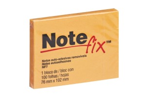 POST-IT 3M NOTEFIX NFX7 LARANJA 100F 76X102MM