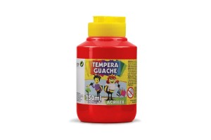 TEMPERA GUACHE ACRILEX PT 250ML VERMELHO