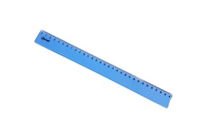 REGUA PLASTICA 30 CM ACRINIL AZUL
