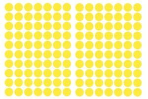 ETIQUETA CLAMAR ADESIVA TP12 13MM AMARELA C/ 210 ETQ.