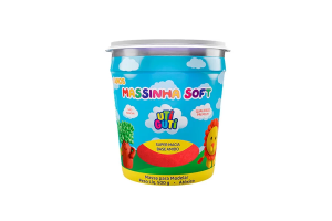 MASSINHA SOFT UTIGUTI POTE 500G VERMELHO