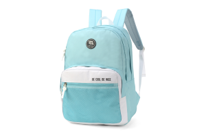 MOCHILA LUXCEL VERDE E BRANCA UN