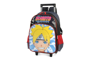 MOCHILA LUXCEL BORUTO COM RODAS PRETO UN