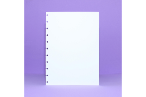 REFIL POP DISC GRANDE SEM PAUTA C/ 50 FOLHAS 90G/M2