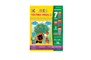 ECOCORES TEXTURA 2 7 CORES A4+ 23X32CM 36 FLS